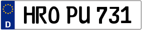Trailer License Plate